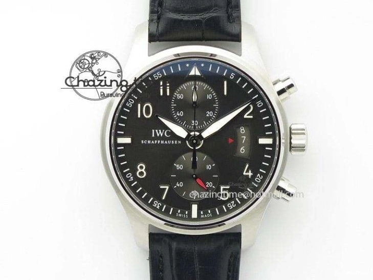 MIROTIME 0124 Affordable Big Pilot IW329703 M+F 1:1 Best Edition Black Dial on Black Nylon Strap MY 7004